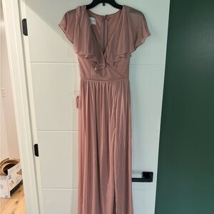 AZAZIE JAMIE DUSTY ROSE ✨
A-Line Chiffon Bridesmaids Dress